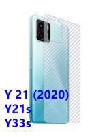 VIVO Y21 Y21s Y33s ฟิล์มหลังเครื่อง 3D ลายเคฟล่า กันน้ำกันเหงื่อ กันรอยขีดข่วน