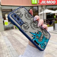 เคส JIUMOO สำหรับ VIVO Y72 5G Y52 5G Y75s 5G เคสโทรศัพท์แบบแข็งบางลายมอนสเตอร์เคสขอบสี่เหลี่ยมซิลิโคนอ่อนการ์ตูนกันกระแทกคลุมทั้งหมดเคสป้องกันเลนส์กล้อง