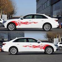 ’；【‘； Doordash 2PCS Skeleton Flame Element Totem Decoration Car Sticker DIY Vinyl Decals DIY Modified Accessories For General Models