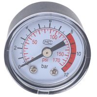 0-12BAR 0-170PSI 10mm Thread Gas Air Pump Pressure Gauge Compressor Manometer