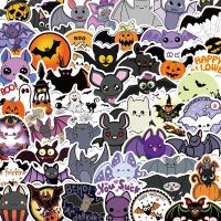 50 Halloween Stickers For Mobile Phone Cases Laptops Ipads Waterproof Helmets Suitcase Decoration Stickers 【OCT】