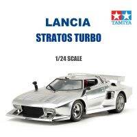 Tamiya 25418พลาสติกรุ่น124ขนาด LANCIA STRATOS เทอร์โบสีเงินชุบเชลล์รูปแบบการชุมนุมสำหรับรุ่นงานอดิเรกของเล่น DIY