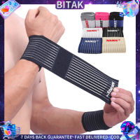 Bitak Cotton ผ้าพันแผลยืดหยุ่น Hand Sport Wristband Gym Support Wrist Brace Wrap carpal tunnel