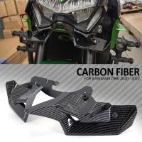 【LZ】 Carbon fiber Motorcycle Z 900 Naked Front Spoiler Winglet Aerodynamic Wing Kit Spoiler New For Kawasaki Z900 2020 2021 2022