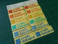 สติ๊กเกอร์ สะท้อนแสงติดกระจก Craft Square  ราคา/คู่