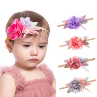 14pclot Babby Artificial Flower Headband Child Hairband Infant Baby Nylon Headband Princess Hair Accessories Kawaii Accessories