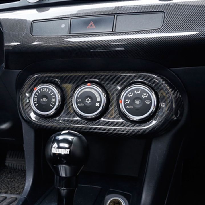 for-mitsubishi-lancer-evolution-x-evo-10th-carbon-fiber-air-control-panel-button-cover-car-accessories-for-evo-mr-interior-trim