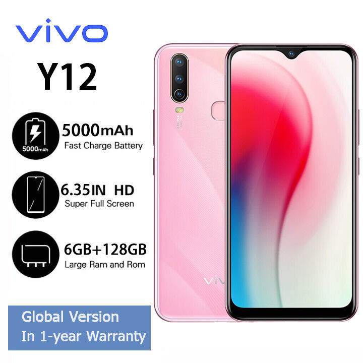 Global Version VIVO Y12 Android Smartphone【In 1-year Warranty】Cellphone ...