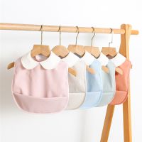 【CW】 2022 Korean Baby Feeding Bib Soft Apron Smock Infant Burp Anti-dirty Sleeveless Drooling