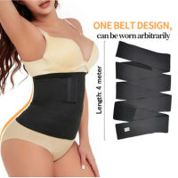 Waist Trainer for Women Tummy Control Wrap Waste Trimmer Belt Tape Long Torso Slimming Body Shaper Postpartum Girdle Weight Loss