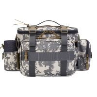 Shoulder Bag Bag Multi-Function Fishing Bag Single Shoulder Oblique Bait Bag Gray Camouflage