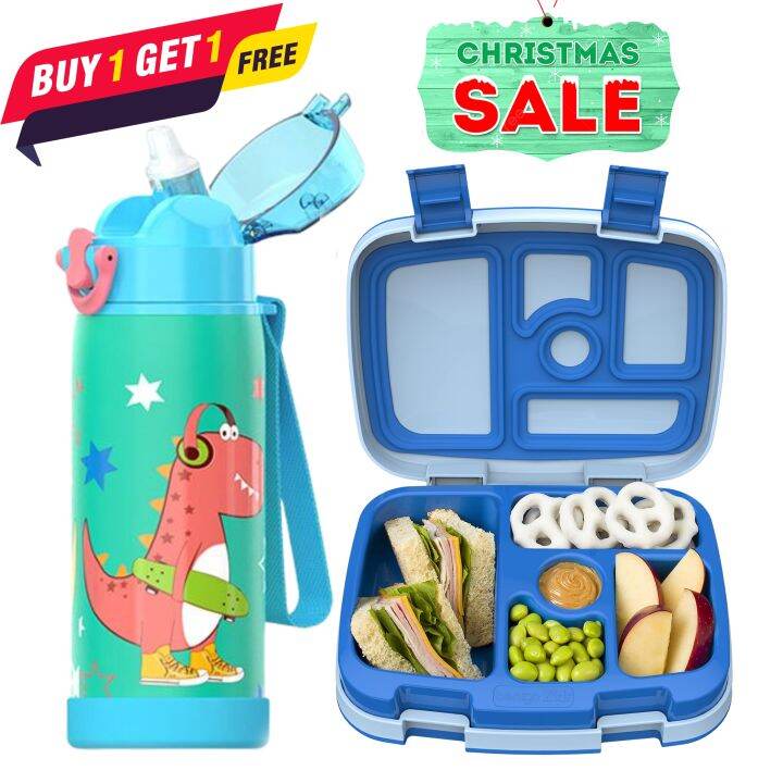 Lunch Box with Tumbler For Kids Boys Portable Children's Cartoon