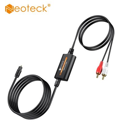 Neoteck 192kHz SPDIF to RCA DAC Converter Optical Toslink to RCA Audio Adapter For HDTVs and DVD/Blu-Ray Players