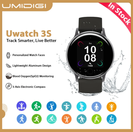 Global Version】UMIDIGI Uwatch 3S Smart Watch Men Women 5ATM