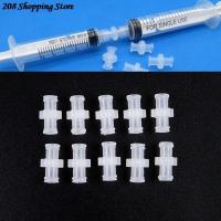 LJLJ-10pcs Transparent Plastic Female To Female Coupler Luer Syringe Connector Transparent For Pneumatic Parts Easy To Use