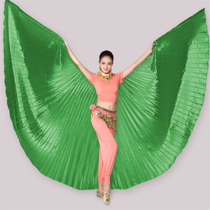 11color-butterfly-wings-for-women-belly-dance-gypsy-skirt-practice-stage-wear-india-clothing-gold-costume-not-split-wings