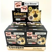 Kiss Beauty Collagen 2in1 เจลเขียนคิ้ว ที่มาพร้อมสีติดทนนน24 ชม.เม็ดสีชัดพร้อมบำรุง ขนคิ้ว มีให้เลือก2สี  ในกล่องเดียว