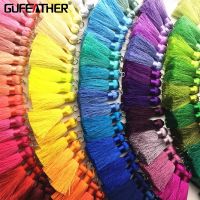 【YF】♣  GUFEATHER L86/4CM/silk tassels/earrings accessories/Hand jewelry/jewelry findings/diy materials/ 2pcs/lot