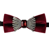 New Free Shipping mens male fashion casual man high-end ruby knot bow tie fashion gown dress accessory necktie Headwear velvet