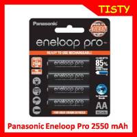 แท้ 100 % ประกันศูนย์ Panasonic Eneloop Pro Pack 4 ก้อน AA 2550 mAh Original Rechargable Battery ถ่านชาร์จ