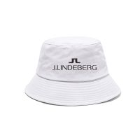 {You have a hat}เฉดสีขายดีใหม่สำหรับฤดูร้อน J Lindeberg Topi Bucket หมวกบังแดดกลางแจ้งสุดเท่หมวกสีดำ Topi Bucket แฟชั่น