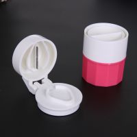 [BONBON Home Storage] Medicine Cracker Cutter Grinding Pill Box Cutting Tablets Box Holder Sort Mini Storage Case Box Case Organizer Pill Container