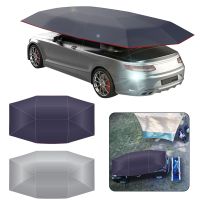 【lz】▫  Verão capa de carro toldo toldo toldo proteção solar guarda-chuva oxford pano resistente uv dobrável toldo do do carro tenda proteção