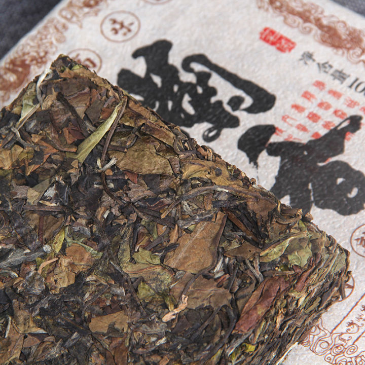 yunnan-อิฐชาขาวเก่า1000กรัมชาด้วยต้นไม้โบราณ-tea-ที่