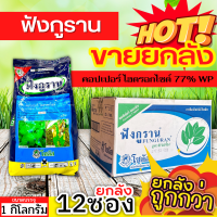 ? ?? สินค้ายกลัง ?? ฟังกูราน (คอปเปอร์-ไฮดรอกไซด์77%WP) ขนาด 1กิโลกรัมx12ซอง ป้องกัน เชื้อราแบคทีเรีย