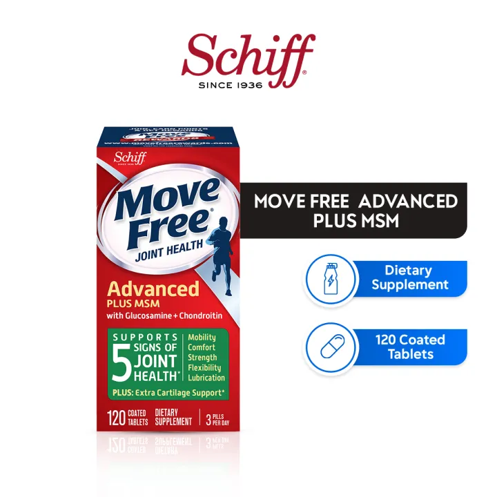 Schiff Vitamins MOVE FREE® Advanced - Plus MSM 120 ct. | Lazada PH