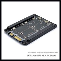 SATA3.0 to Dual MSATA Expansion Card MSATA to SATA Adapter 6Gbps Converter Board Riser Card for Windows Linux 10 OS