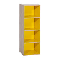 Wooden shelf with 4 compartments, size 42 x 29 x 118  cm