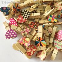 ❖✠✈ 20PCS Wooden Push Pin Clips Decorative Thumbtacks Heart Shaped Wooden Crafts Pins for For Cork Boards Artworks