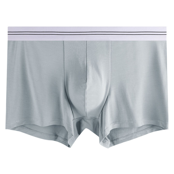 cod-60-ชุดชั้นในผ้าไหมโมดัลสำหรับผู้ชายกางเกงชายต้านเชื้อแบคทีเรียกางเกงสี่มุมสำหรับวัยรุ่น