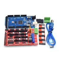 Mega 2560ทางลาด Ch3401pcs R3 1.4 A4988 Controller5pcs/Drv8825 Stepper Driver Module1pcs ตัวควบคุม12864สำหรับชุดเครื่องพิมพ์3มิติ