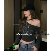 COD DSGTREYTTRYUII Moon เสื้อครอป เสื้อสายเดี่ยว ย้อนยุค y2k 2022 NEW 22123006