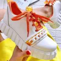 Womens Shoes 2021 New Autumn Muffin Sole Casual Sports Lace-up Canvas Womens Shoes Fashion Vulcanized Shoes Women shoes woman