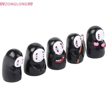 🎀ZONGLONG🎀 Anime Studio Ghibli No Face Man Random Car Accessories Doll  Action Figure Miyazaki Hayao Kaonashi Model Kids Toys