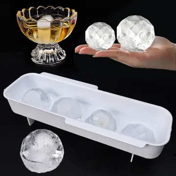 Rose Diamond Shape Ice Mold Whisky Wine Cool Down Ice Maker Reusable Ice  Cubes Tray Mold For Freezer With Lid Kitchen Gadgets