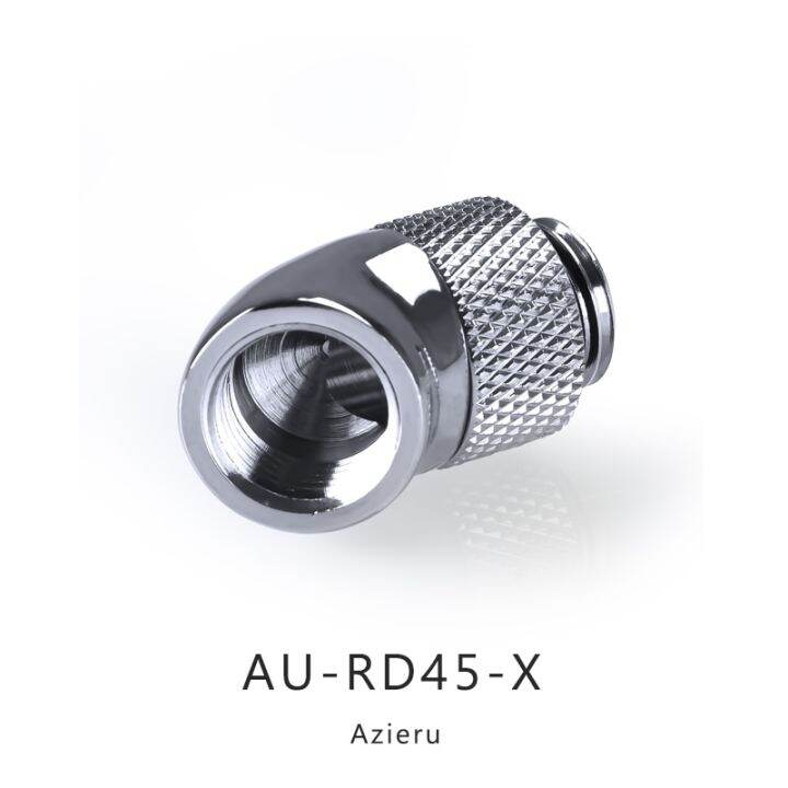 bykski-azieru-water-cooling-angled-fitting-45-d-90-d-rotary-joint-fittings-connector-for-hard-tube-hose-au-rd45-x-au-rd90-x