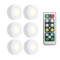 Cabinet Light Wireless Dimmable Touch Sensor LED Night Lamps Battery Powered Remote Control Suitable for Kitchen Stair Wardrobe Ceiling Lights