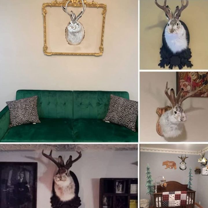 3d-antlers-rabbit-head-statue-home-decor-figurines-wall-hang-decoration-animal-statues-living-room-art-crafts