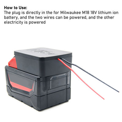 ตัวแปลงแบตเตอรี่แปลงไฟล์18โวลต์สำหรับที่ตกแต่งเล็บไฟฟ้า M18 Milwaukee