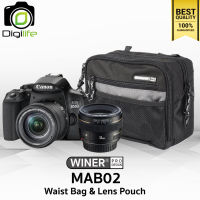 Winer Bag MAB02 Black ( Waist Bag &amp; Lens Pouch ) กระเป๋าคาดเอว กระเป๋ากล้อง