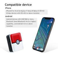 ETRONIK สร้อยข้อมือจับอัตโนมัติสำหรับเกม Nintendo Pokemon Go Plus สำหรับบลูทูธที่เข้ากันได้แบบชาร์จสร้อยข้อมือสแควร์สายรัดข้อมือสำหรับ Android/IOS