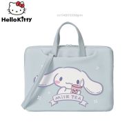 Sanrio Cinnamoroll กระเป๋าเอกสารเคสโน็ตบุคกระเป๋าถือสะพายไหล่เคสกระเป๋าใส่แล็ปท็อป13 14 15 15.6 16นิ้วสำหรับ Samsung เอซุสเดลล์ Huawei