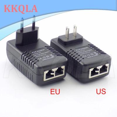 QKKQLA 12V 1A POE Injector Wall Plug POE Switch Power Supply Adapter Wireless Ethernet Adapter For IP Camera CCTV US/EU Plug E1