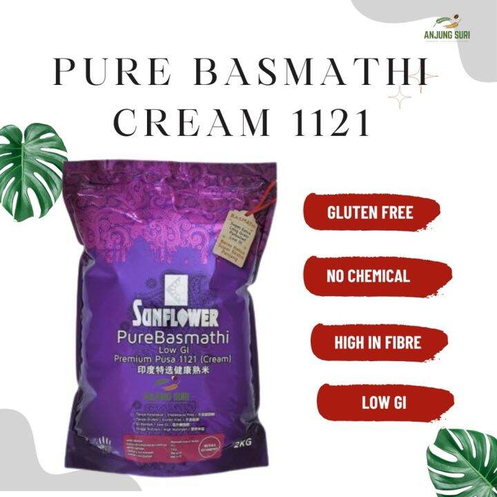 Sunflower Pure Basmathi Rice Premium Pusa 1121 Beras Basmati Low GI ...