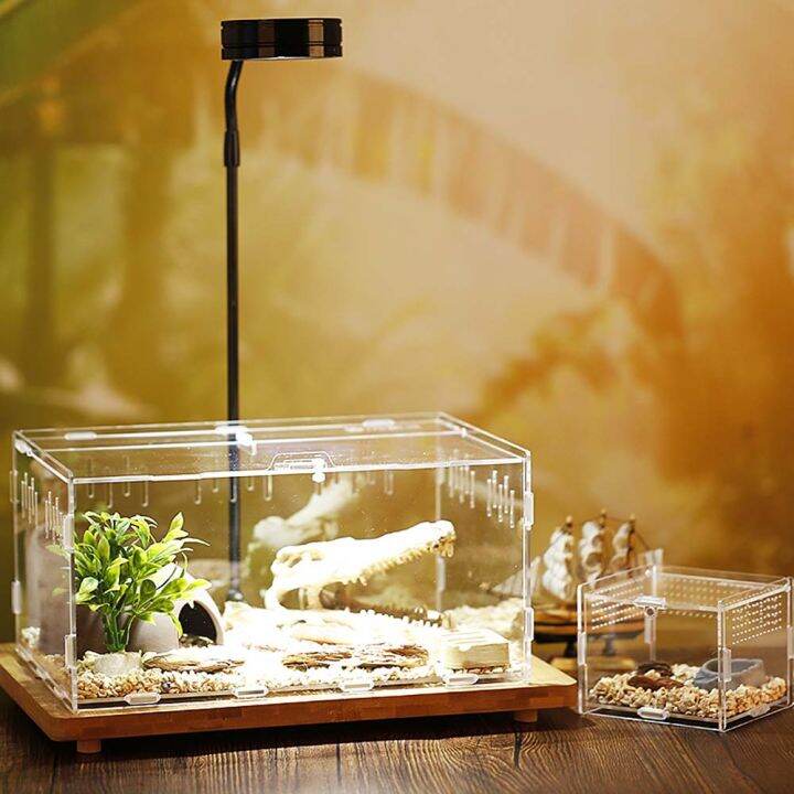 JNFGTV Breathable Transparent Lizard Container Snakes Frogs Hatcher