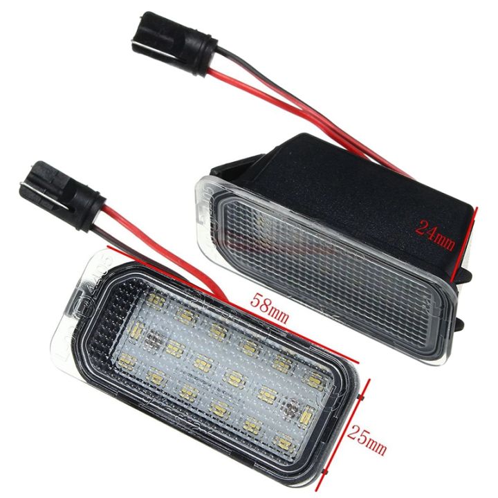 2pcs-car-led-number-license-plate-light-for-ford-focus-mk-ii-fiesta-mk-vii-mondeo-mk-iv-kuga-s-max-2008-2019